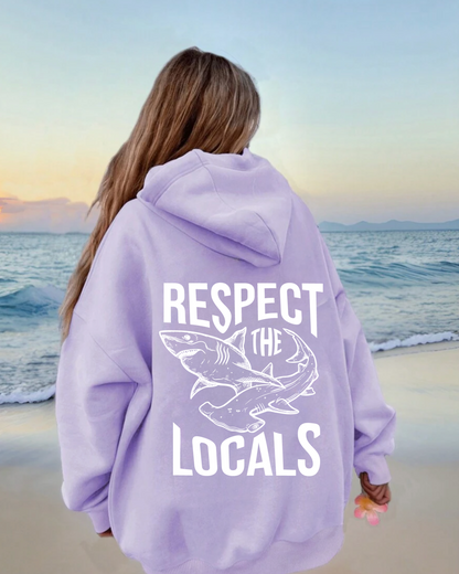 Respect The Locals Shark Hoodie V3