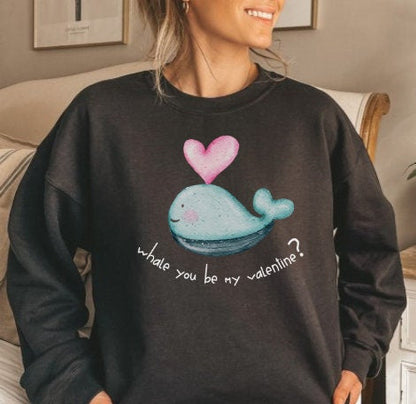 Whale Valentine Sweater